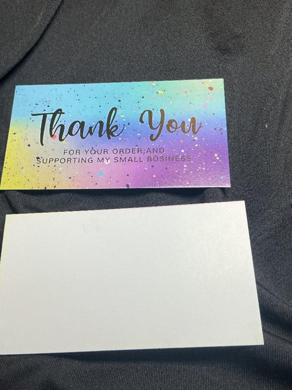 ★ 25 Rainbow Thank You Cards | Small Business Package Inserts | Boutique Supplie